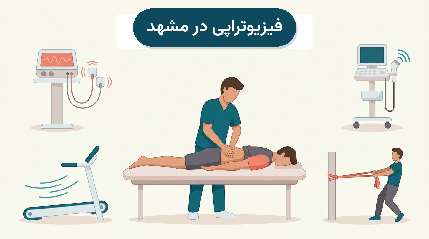 جلسه فیزیوتراپی در مشهد؛ تمرین راه رفتن با فیزیوتراپیست در کلینیک ابریشم